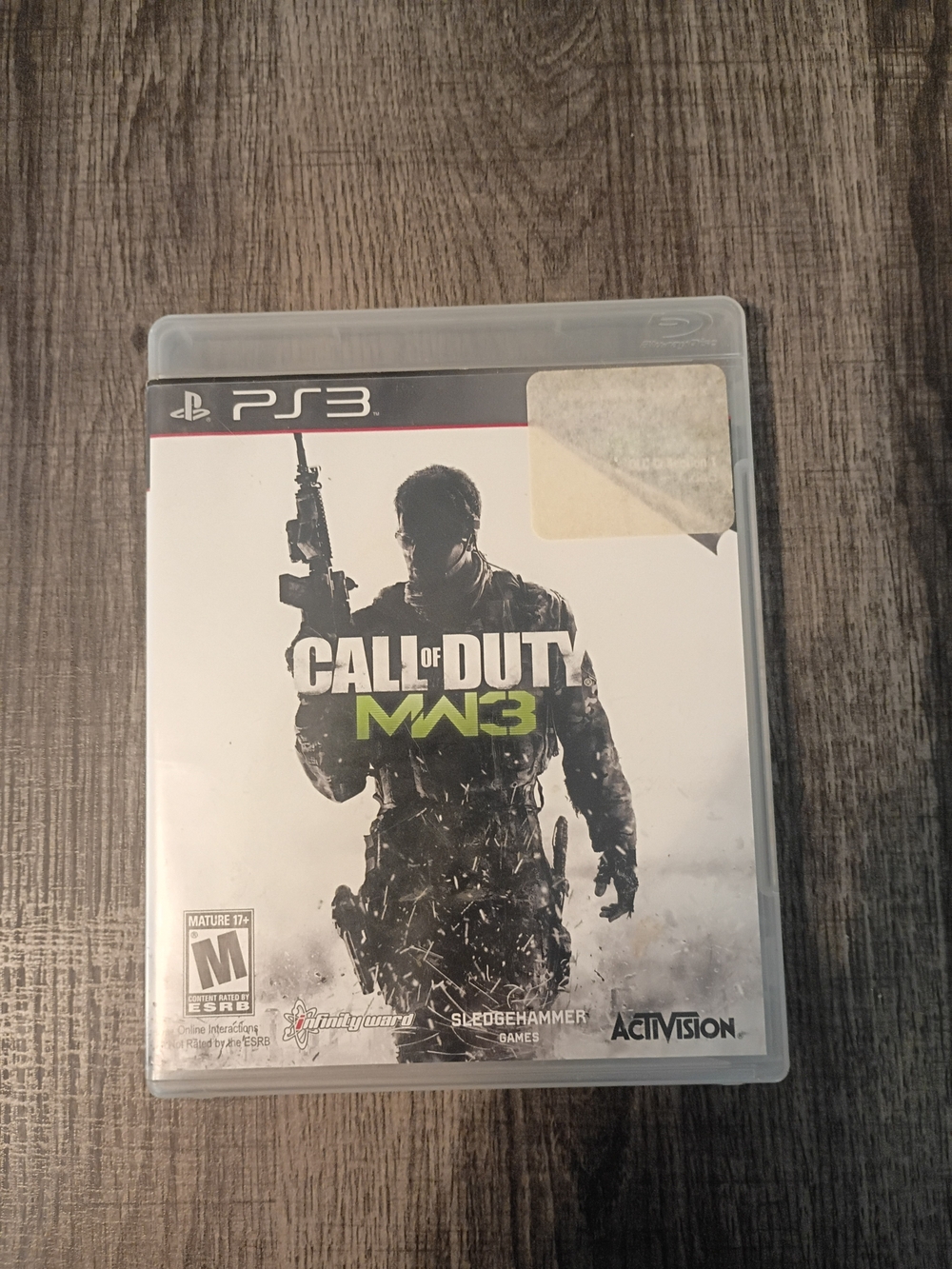 Sony PS3 Call of Duty MW3 Case - White, Black & Green